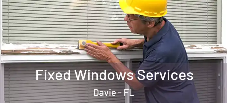  Fixed Windows Services Davie - FL