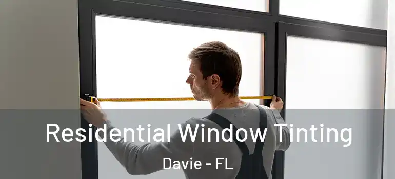 Residential Window Tinting Davie - FL