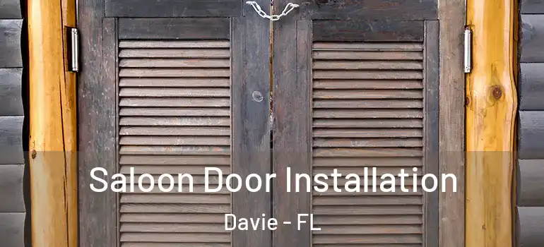 Saloon Door Installation Davie - FL