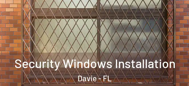  Security Windows Installation Davie - FL