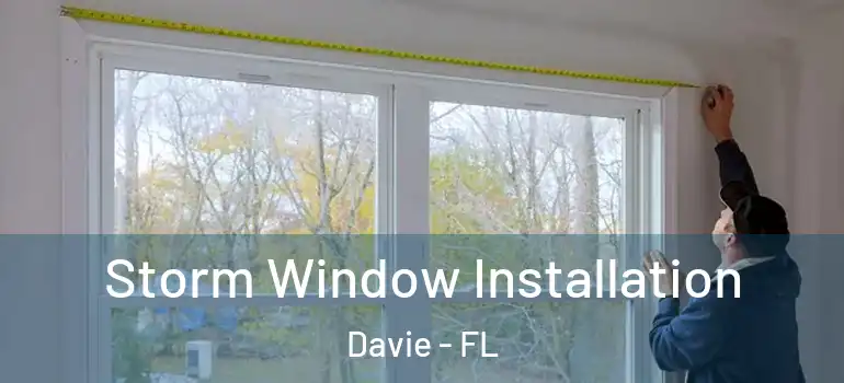  Storm Window Installation Davie - FL